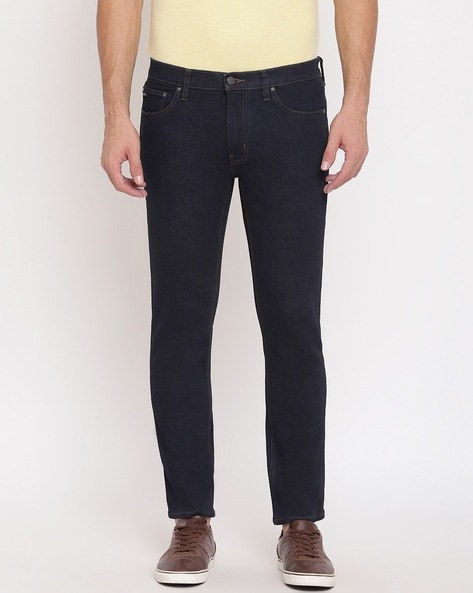 Buy Michael Kors Slim Fit Stretch-Denim Jeans | Blue Color Men | AJIO LUXE