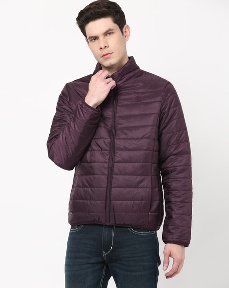 plum puffer jacket