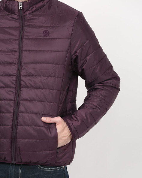 plum puffer jacket