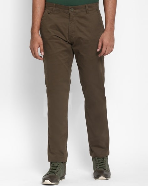 Buy Royal Enfield Olive Cotton Convertible Jogger for Men Size (34