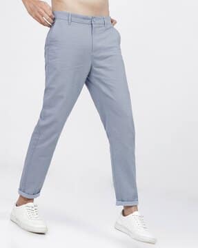 Buy Blue Trousers \u0026 Pants for Men by 