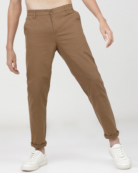 Buy Ketch Slim Fit Flat-Front Chino Trousers