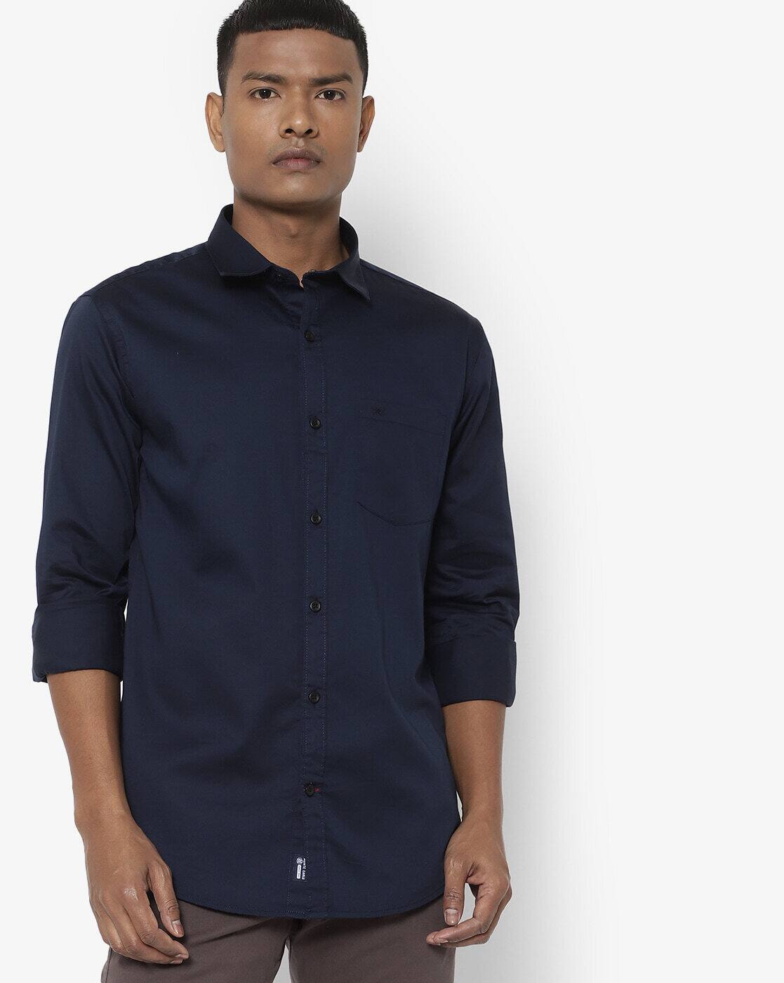 Buy Navy Blue Shirts for Men by MONTE 