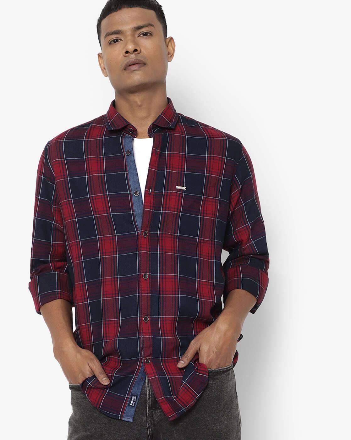 Maroon Shirts for Men by MONTE CARLO 