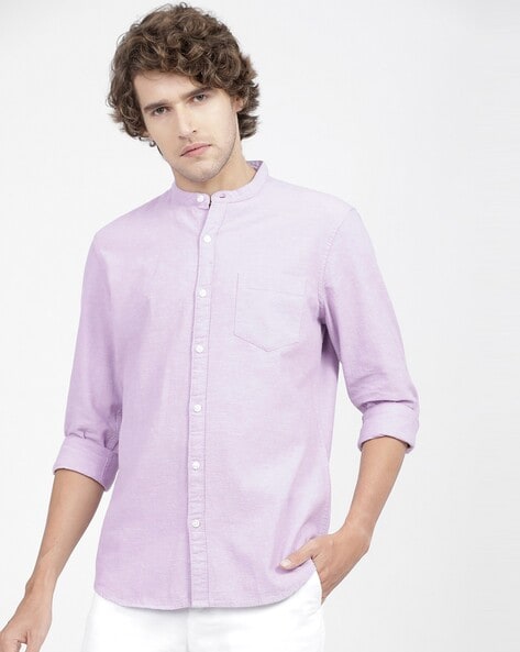 Buy Lavender Shirts for Men Ketch Online | Ajio.com