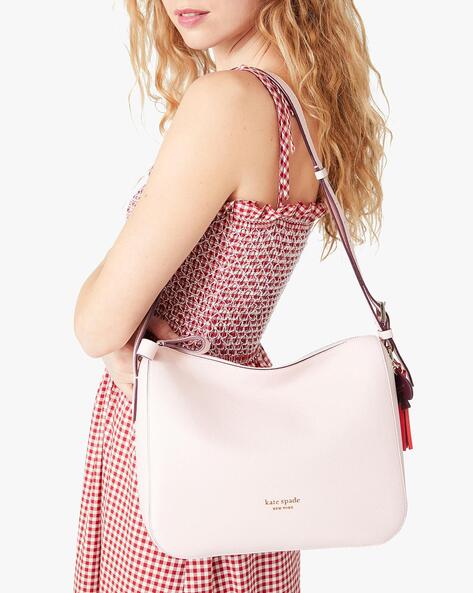 Buy KATE SPADE Anyday Pebbled Leather Shoulder Bag | Pink Color Women |  AJIO LUXE