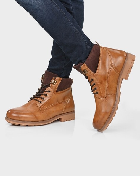 Buy Brown Boots for Men by ARBUNORE Online 