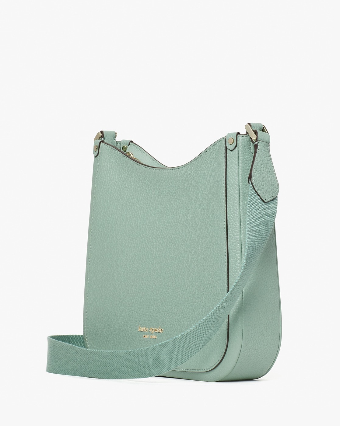 Buy KATE SPADE Roulette Pebbled Messenger Bag | Green Color Women