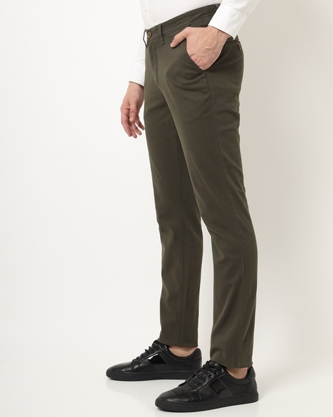 Buy Olive Green Trousers & Pants for Men by JOHN PLAYERS Online