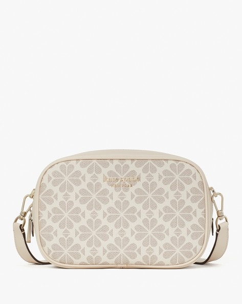 Buy KATE SPADE Flower Infinite Small Camera Bag | Beige Color Women | AJIO  LUXE