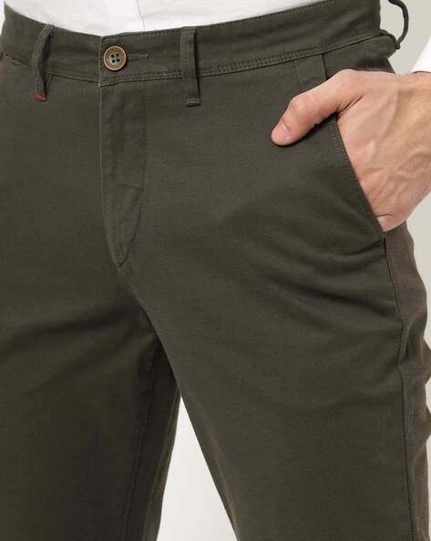 Buy Olive Green Trousers & Pants for Men by JOHN PLAYERS Online