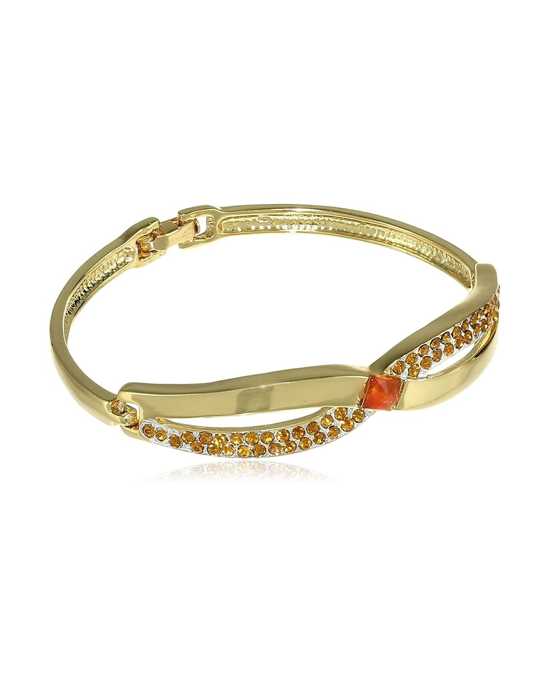 Gold Tone Twisted Bracelet  Mint Velvet