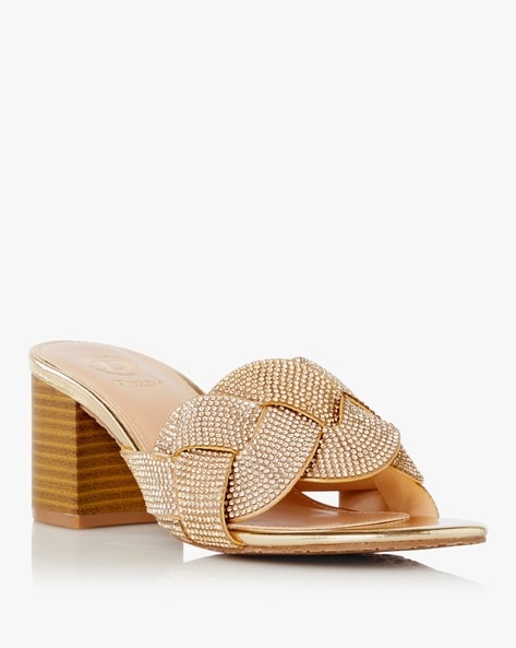 dune gold sandals heels