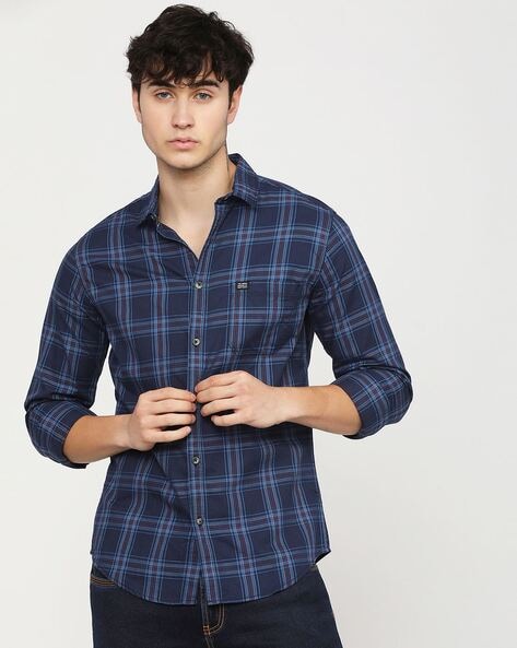 Checked Slim Fit Shirt
