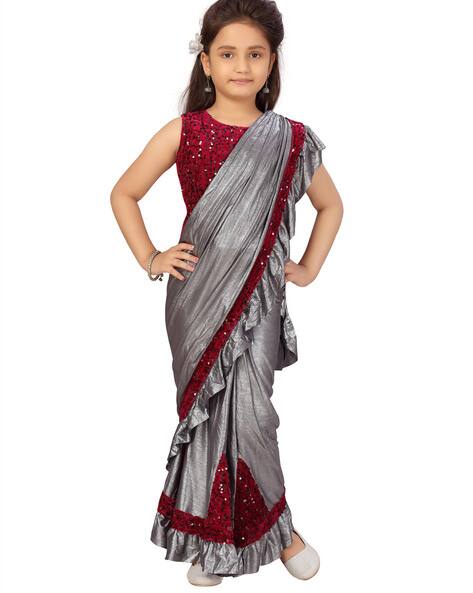 Buy Purple Ethnic Wear Sets for Girls by MUHURATAM Online | Ajio.com