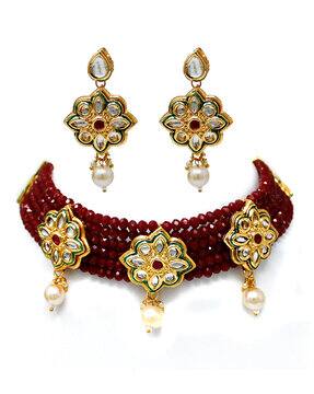 Buy Maroon FashionJewellerySets for 