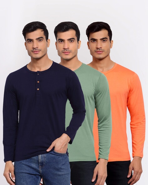 Henley t shirt outlet combo