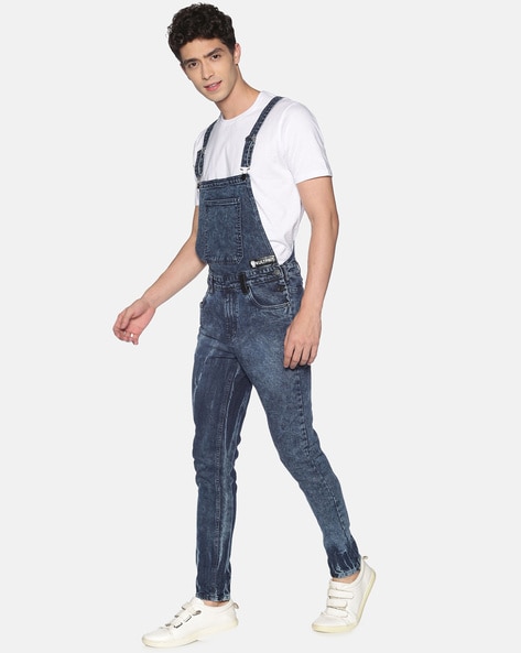 Mens on sale dungarees blue