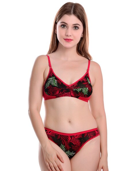 Hosiery Floral BRA PANTY SET at best price in Ghaziabad