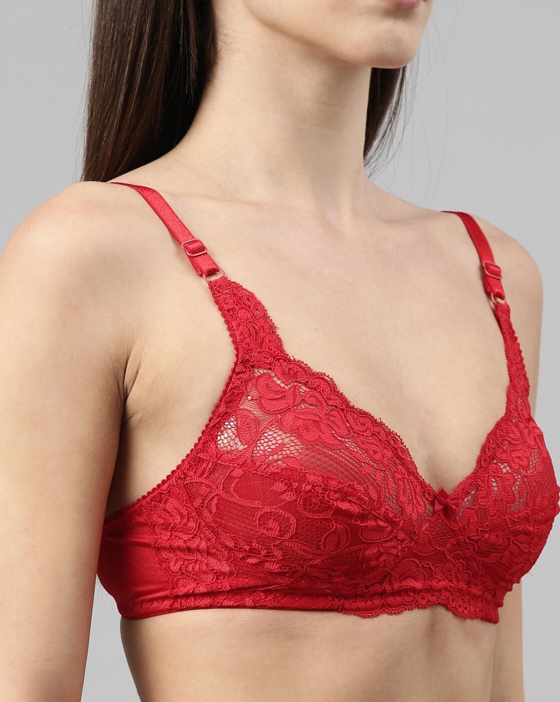 Buy RED LACY TRANSPARENT 2PC LINGERIE SET for Women Online in India