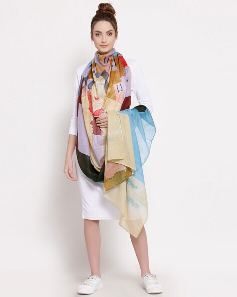 Abstract Printed Stole Price in India