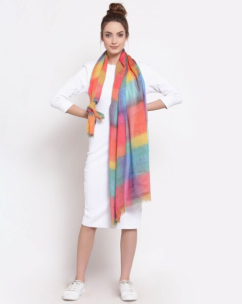 Colour-blocked Stole Price in India