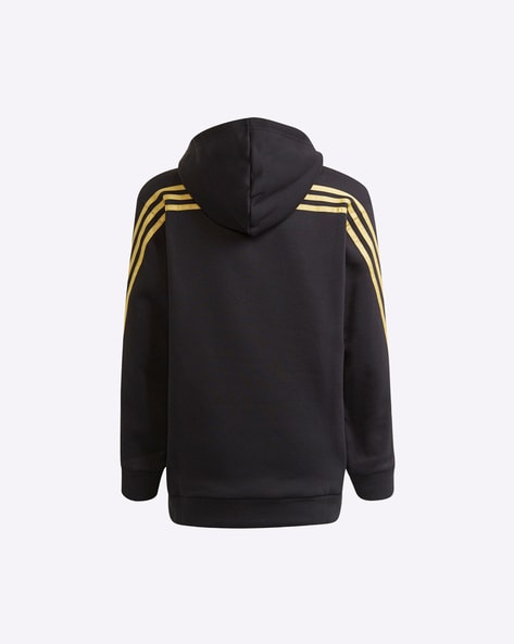 Adidas hoodie clearance black and gold