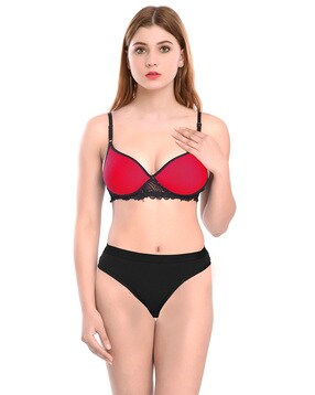 Woven Bra & Panty Set