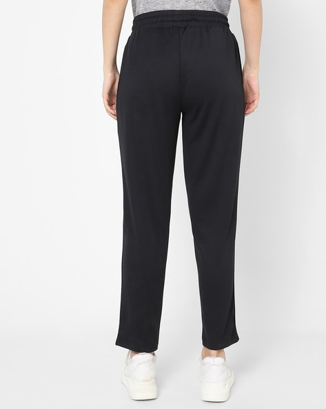 Women Straight Track Pants with Insert Pockets