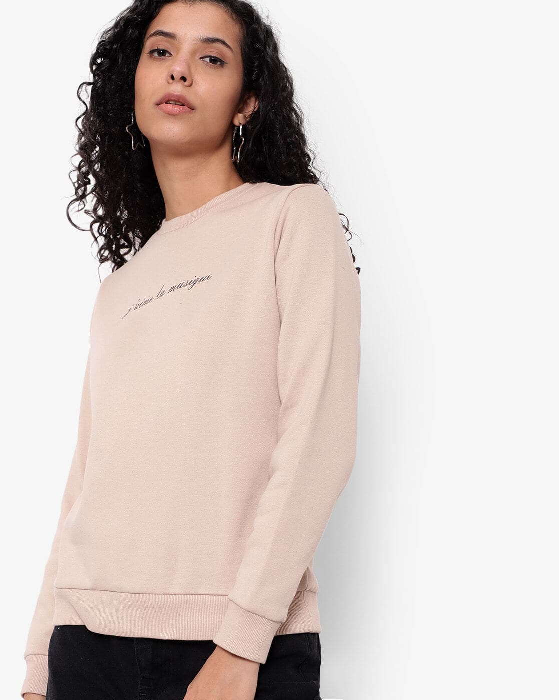 beige sweatshirt womens