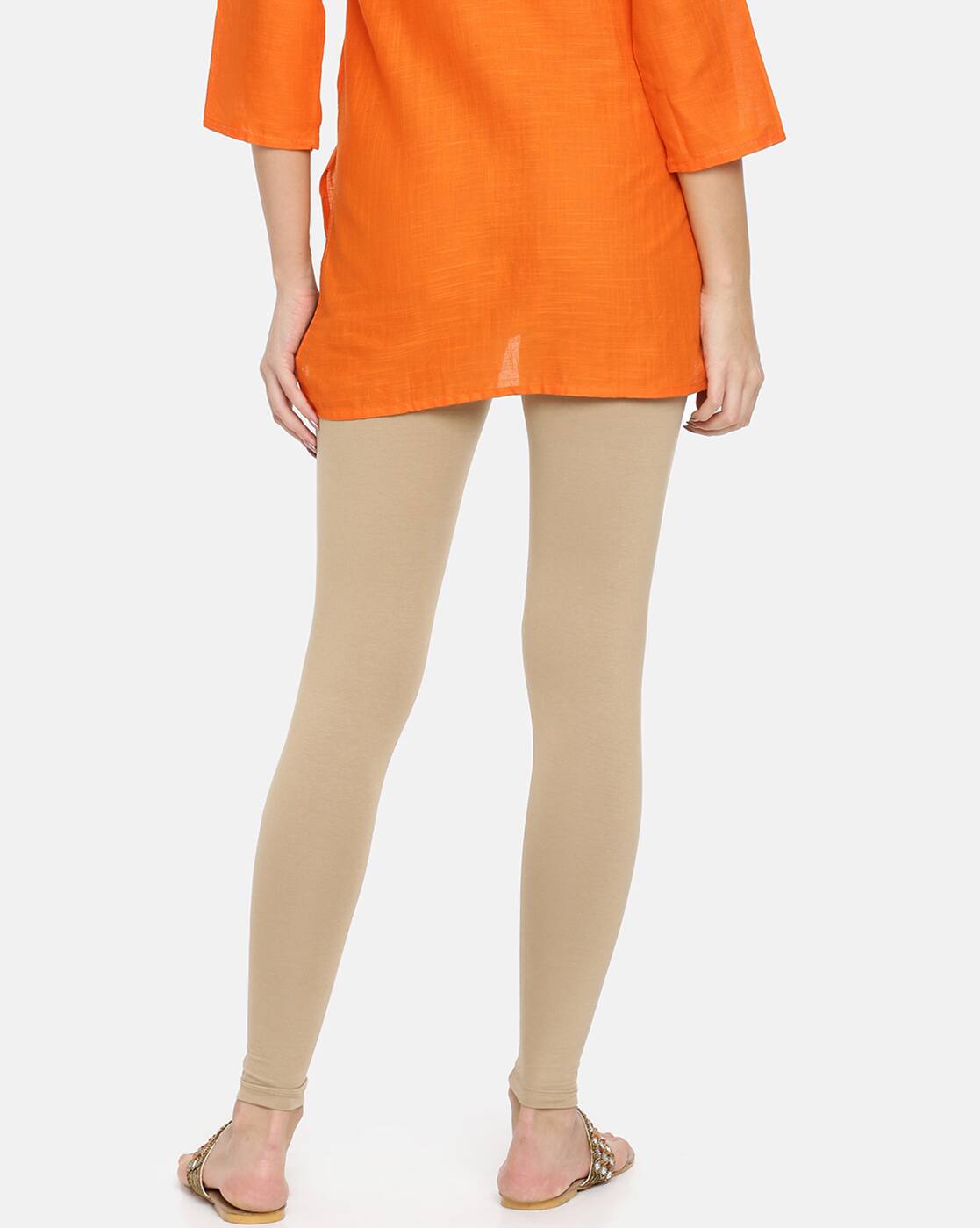 Buy Beige Leggings for Women by Twin 