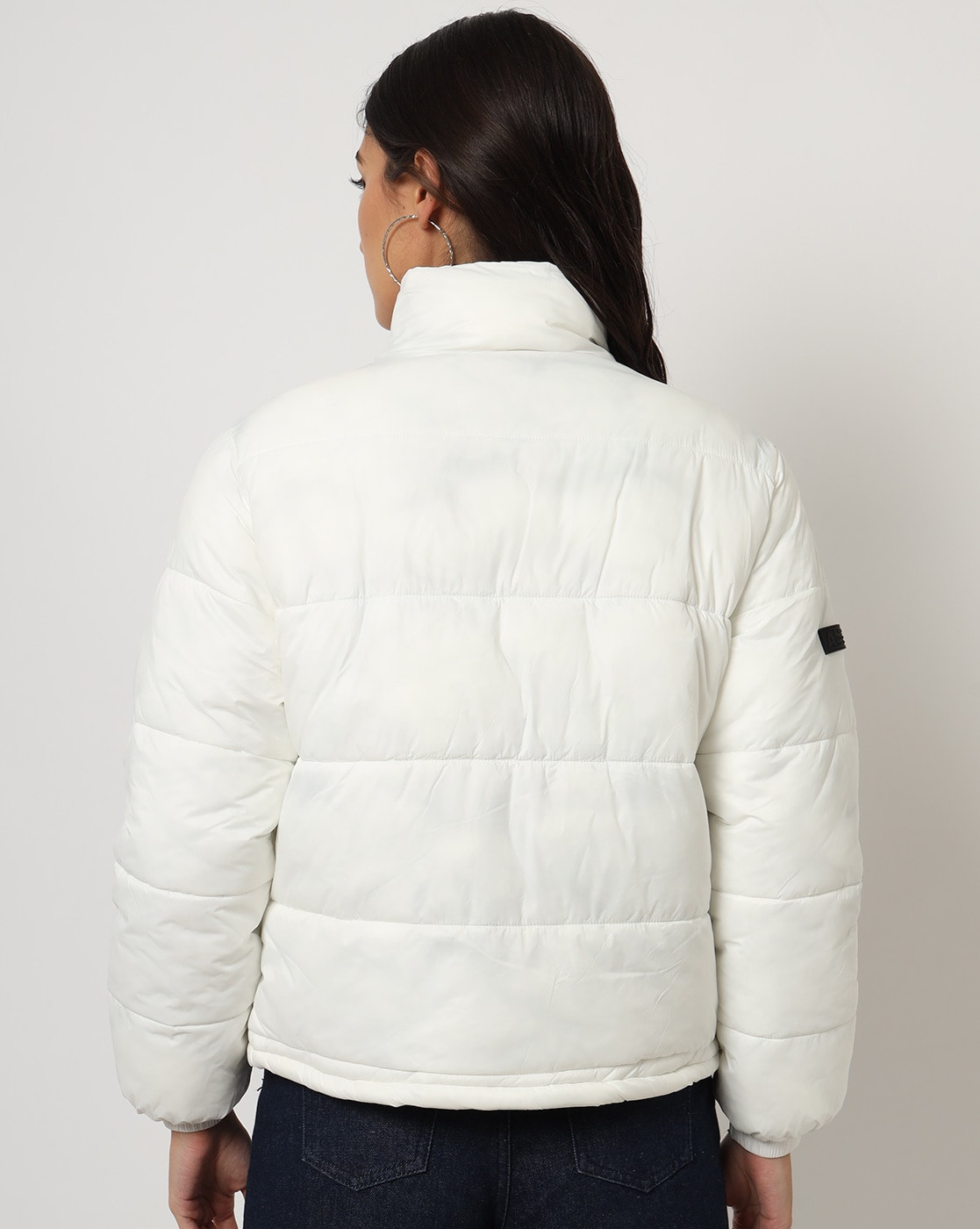 womens white puffer coat