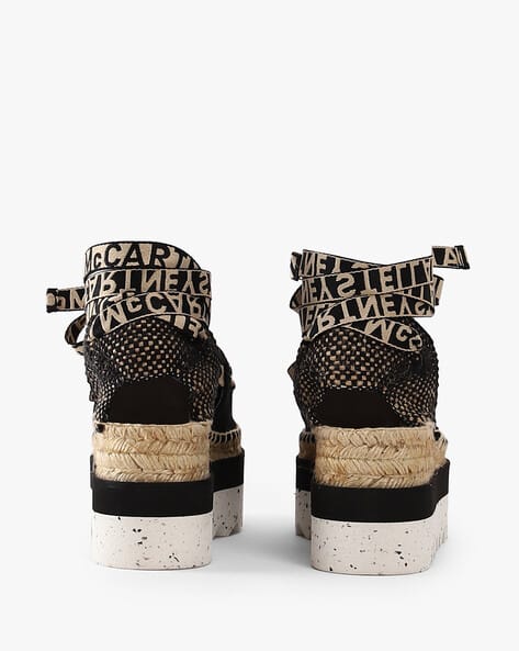 Buy Stella Mccartney Gaia Platform Espadrilles | Black Color