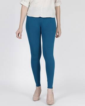 Blue Leggings for Women by Twin Birds 