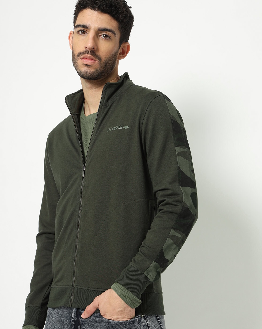 Lee cooper cut and 2025 sew zip hoody mens