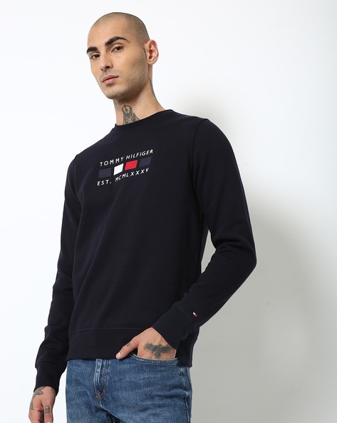 Buy Tommy Hilfiger Brand Logo Printed Cotton T Shirt - Tshirts for Men  21898414 | Myntra