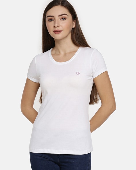 slim fit t shirts white