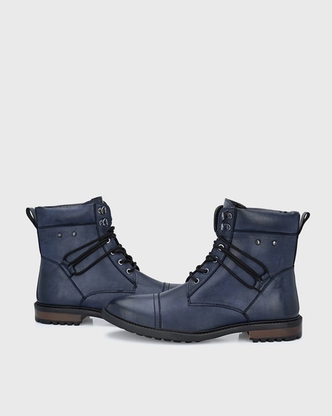 lucky brand navy boots