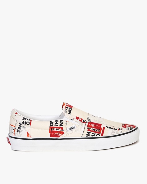 checkered white vans slip ons