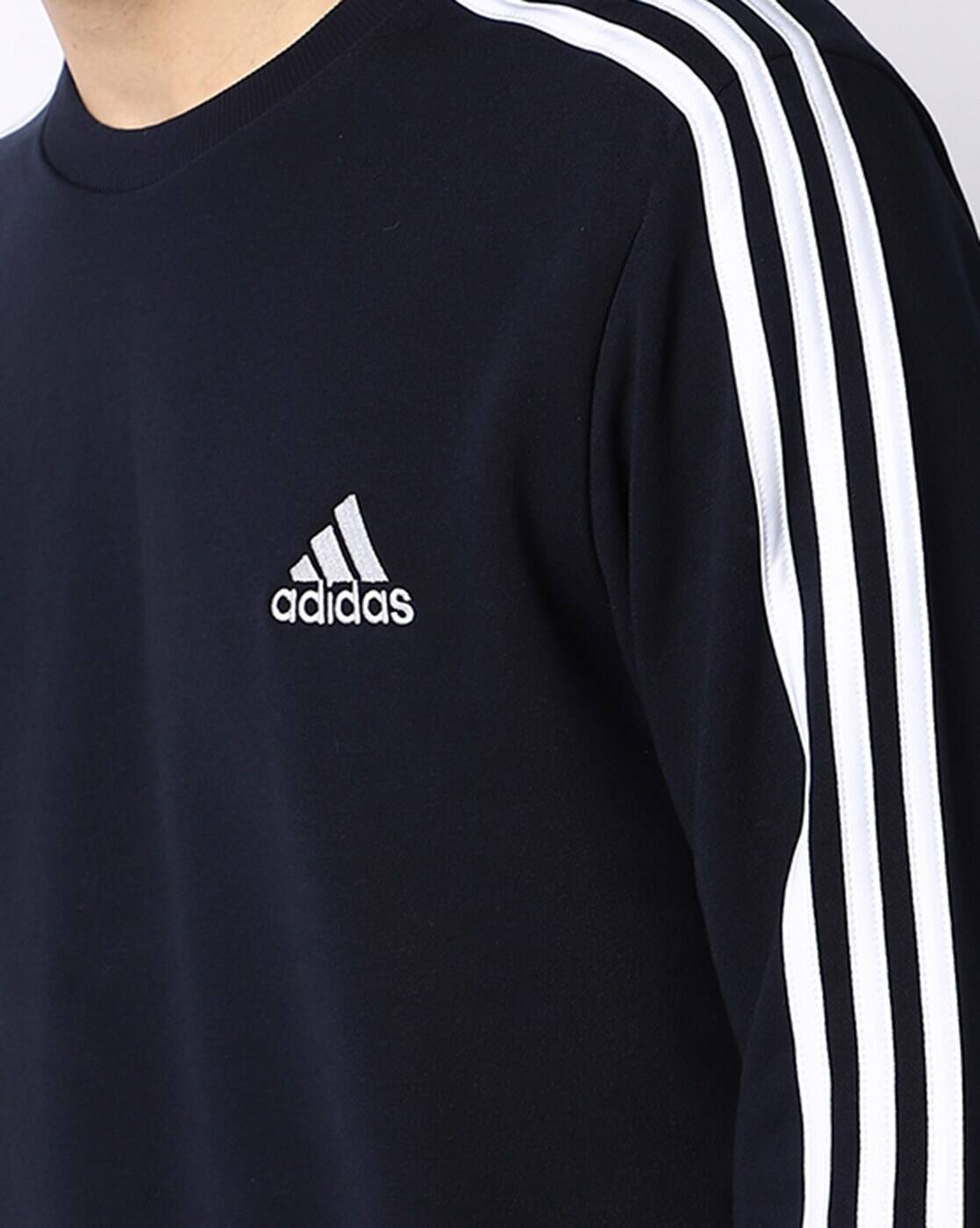 adidas navy sweatshirt mens