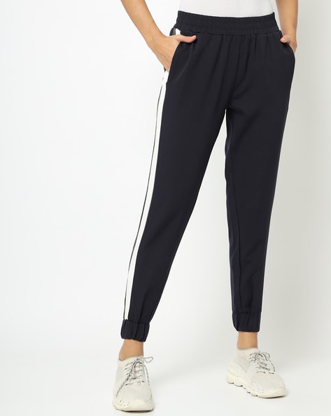 Women Ankle-Length Joggers with Elasticated Waistband