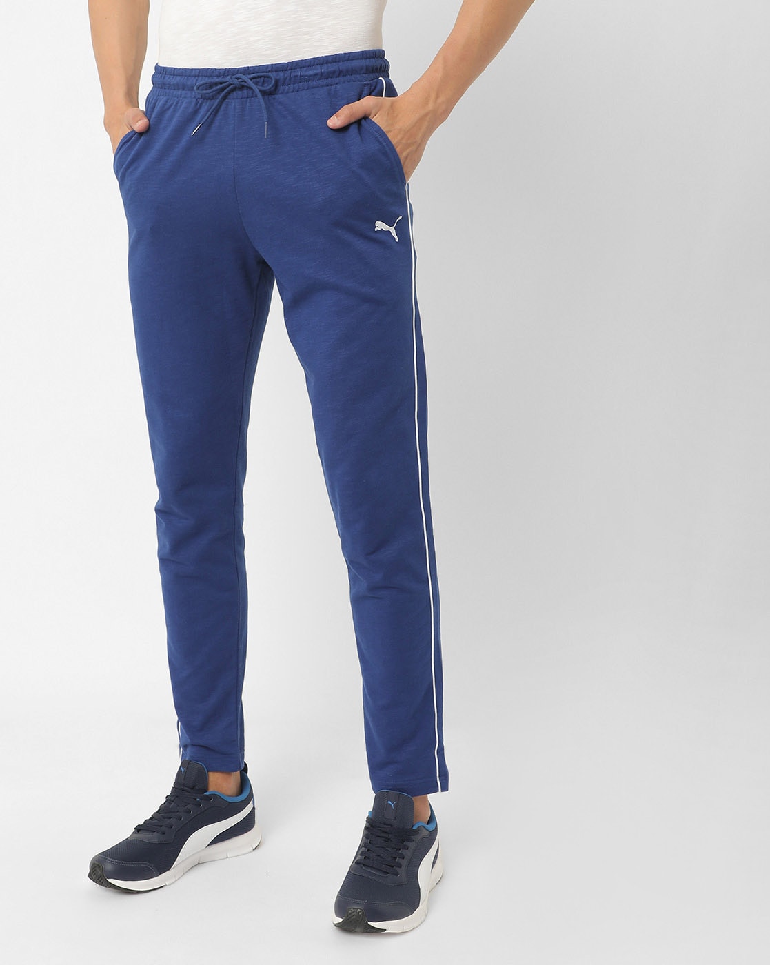 Navy Blue Cotton Track Pant White Stripes at Rs 430/set | Sports Lower in  Mumbai | ID: 13877806697