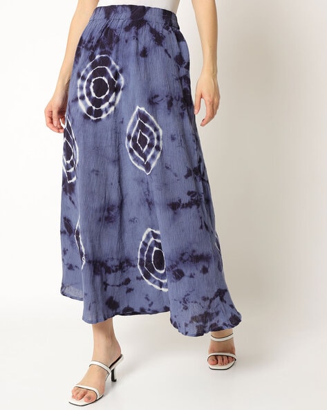 HERE&NOW Bottoms Up High-Waisted Tiered Maxi Pure Cotton Skirt