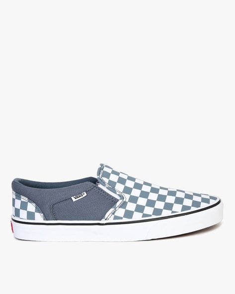 Vans asher hotsell slip on blue