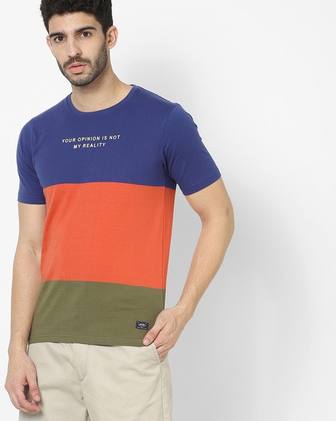 Lee Cooper Colourblock Crew-Neck T-shirt