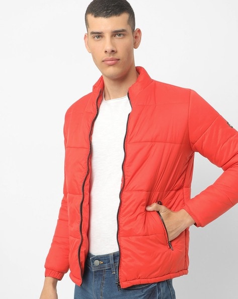 orange puffer jacket mens