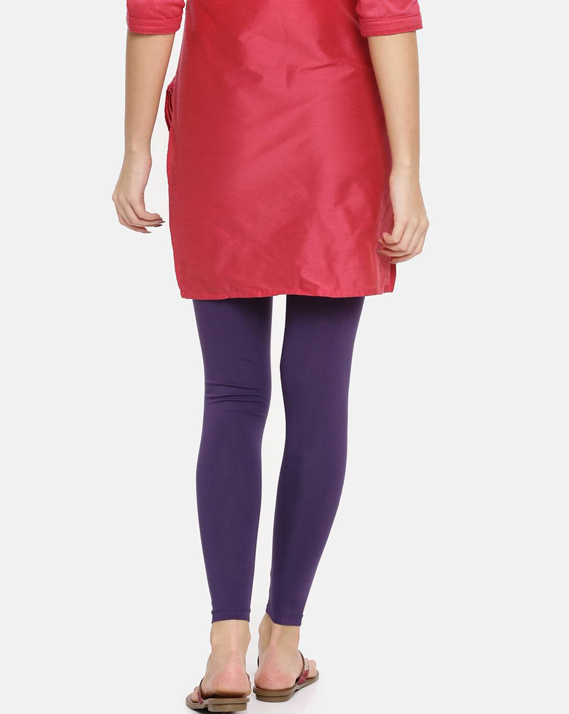 Purple Leggings for Women by Twin Birds 