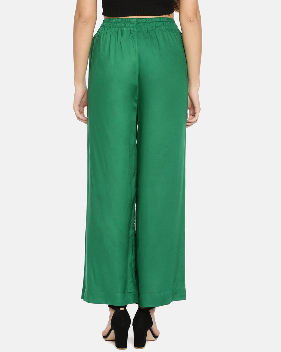 Buy Green Trousers \u0026 Pants for Women by 