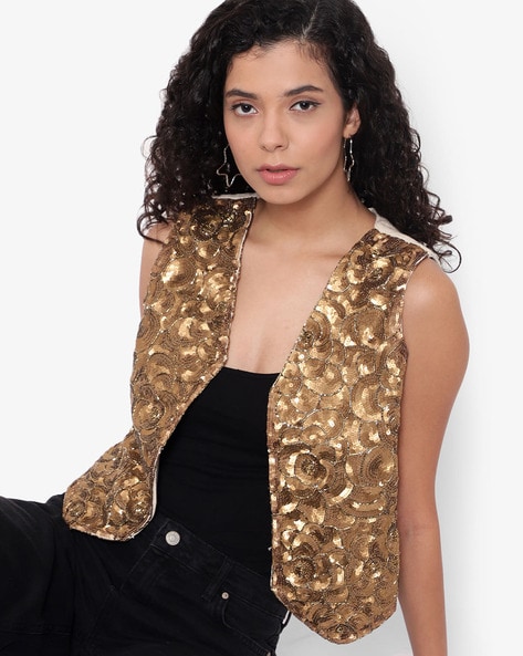 Gold jackets for ladies best sale