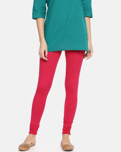pink red leggings